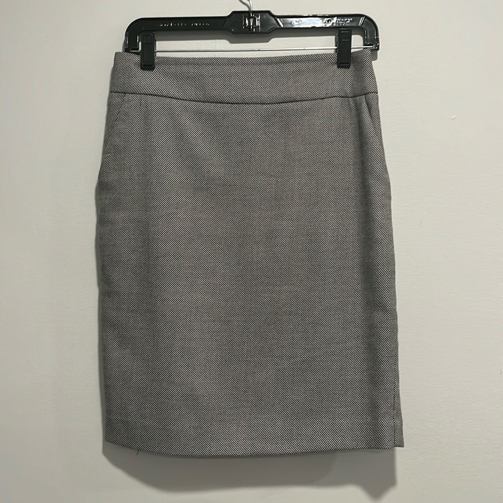 Express Sharkskin Pattern Lined Pencil Skirt